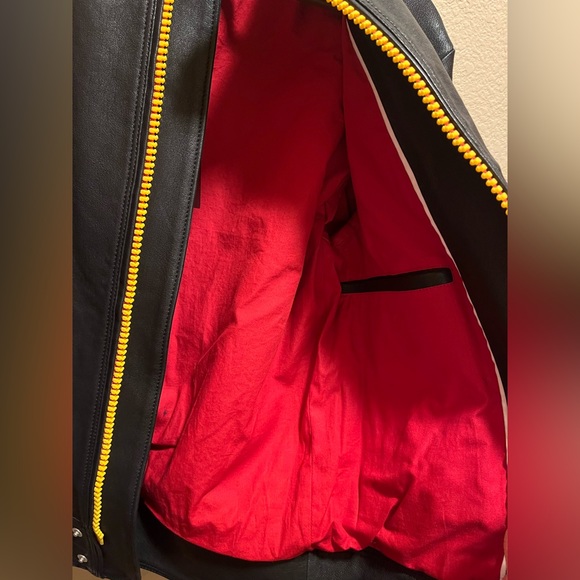 New Gucci Logo Leather Bomber Jacket Size 48 / US L - Picture 15 of 16